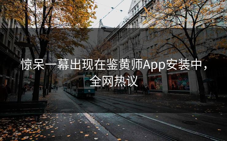 惊呆一幕出现在鉴黄师App安装中，全网热议