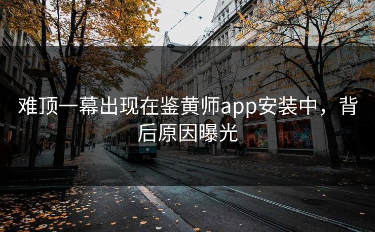 难顶一幕出现在鉴黄师app安装中，背后原因曝光