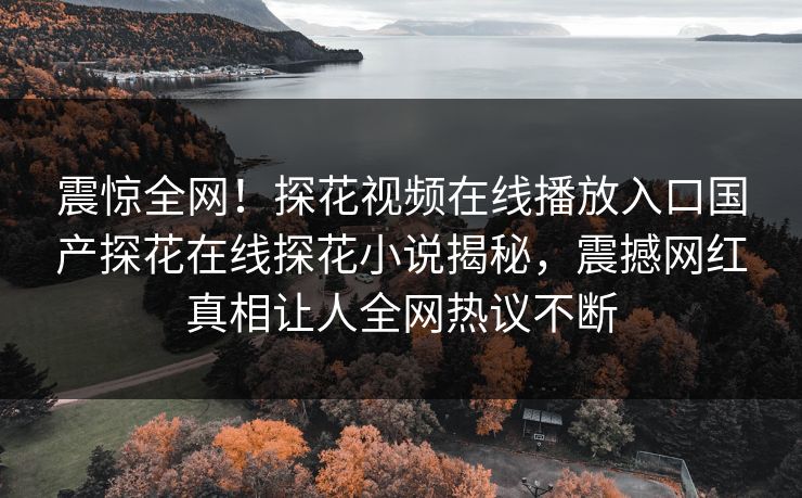 震惊全网！探花视频在线播放入口国产探花在线探花小说揭秘，震撼网红真相让人全网热议不断