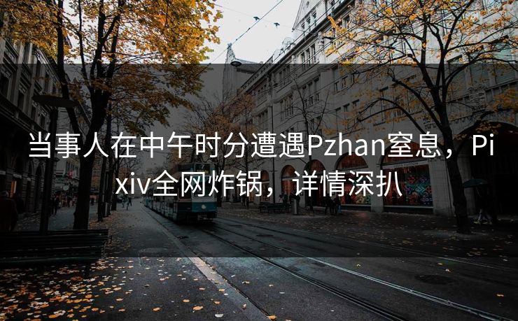 当事人在中午时分遭遇Pzhan窒息，Pixiv全网炸锅，详情深扒
