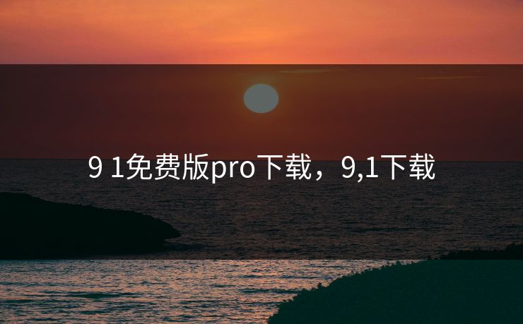 9 1免费版pro下载，9,1下载